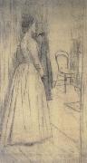 Fernand Khnopff Study of Marguerite Khnopff France oil painting artist